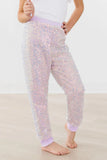 Mila & Rose Sequin Joggers - Lavender