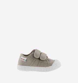 Victoria Canvas Strap Sneaker- Beige