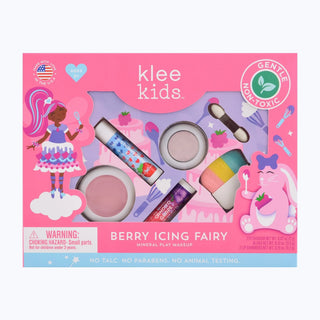 Natural Pressed Powder Mineral Play Makeup Set - Berry Icing Fairy