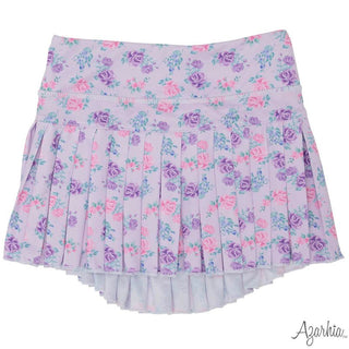 Azarhia Mini Pleat Skort - Grand Lavender Roses