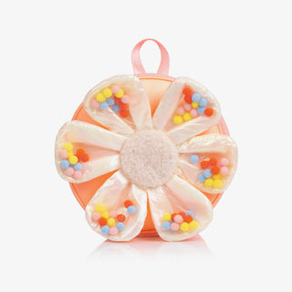 Neon Pink Flower Backpack