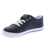 Footmates Leather Sneaker - Reese - Navy