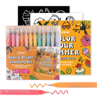 Grabie Bold and Bright Coloring Kit - Summer Color