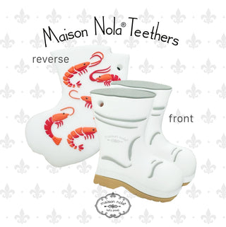 Maison NOLA Silicone Shrimp Boot Teether