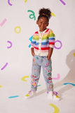 Lola and the Boys Rainbow Bright Knit Cardigan