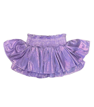 Lola and the Boys Metallic Skirt - Lavender