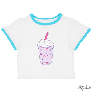 Azarhia Ringer Boxy Tee - Glitter Frappe
