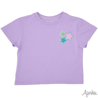 Azarhia Lavender Boxy Tee - Glitter Stars