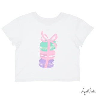 Azarhia Boxy Tee Macaroon Screen Print
