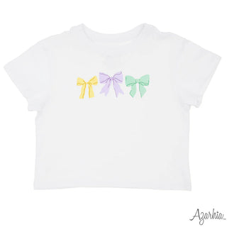 Azarhia Mardi Gras Bows Boxy Tee
