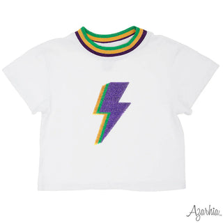 Azarhia Mardi Gras- Sequin Lightning Bolt