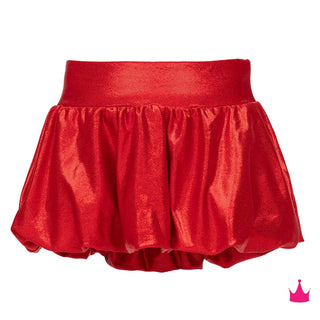 Azarhia Red Shimmer Bubble Skort