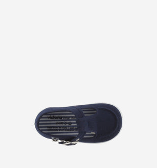 Victoria Ojala Buckle Canvas Sandal - Marino