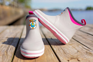 Buoy Boots-Grey/Pink