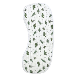 Dear Perli 2-in-1 Burp Cloth & Bib - Dino Snores