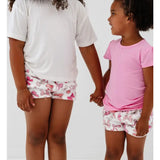 Macaron & Me Pink Bows Plush Shorts