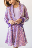 Mila & Rose Sequin Jacket - Purple