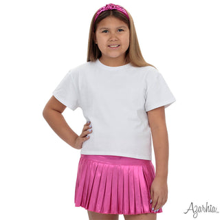 Azarhia Mini Pleated Skort - Hot Pink Shimmer