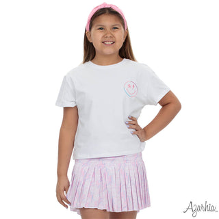Azarhia Mini Pleated Skort - Smiley Spark