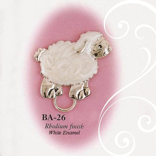 Enameled Lamb Pacifier Holder