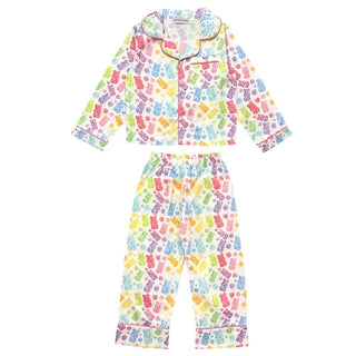 Mini Dreamers Candy Bear Silky Pajama Set