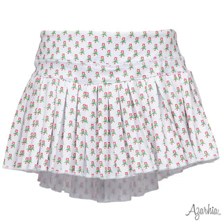 Azarhia Mini Pleated Skort - Candy Canes