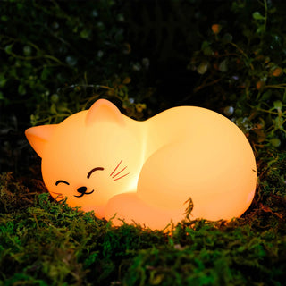 Mushi Ambient Cat Night Light, orange sleeping cat
