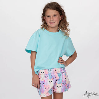 Cats Fuzzy Plush Lounge Shorts