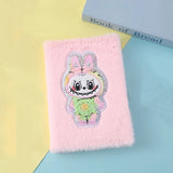 Colorful Plush Monster Notebook