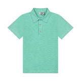 Busy Bees Polo Shirt Green Chambray