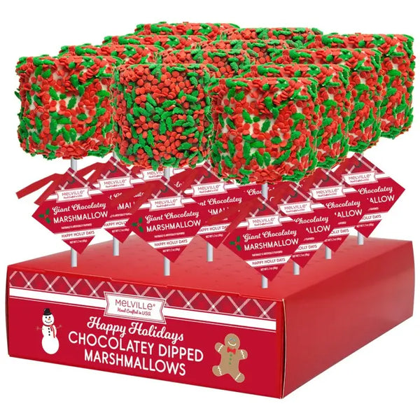 Giant Marshmallow w/ Holly Confetti & Chocolate