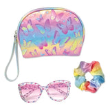 Fancy Girl Sunglasses/Wristlet/Scrunchie - Tie Dye Butterfly