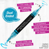 Black Edition 6Pc Shake & Paint Metallic Markers