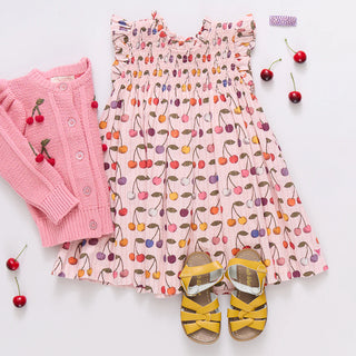 Pink Chicken Cloud Pink Cherry Stevie Dress