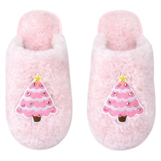Mini Dreamers Christmas Tree Jeweled Slippers