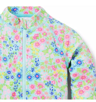 Janie + Jack Floral RashGuard 1Pc Swimsuit