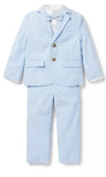 Janie & Jack Blue Seersucker Suit