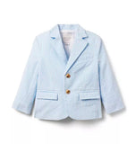 Janie & Jack Blue Seersucker Suit