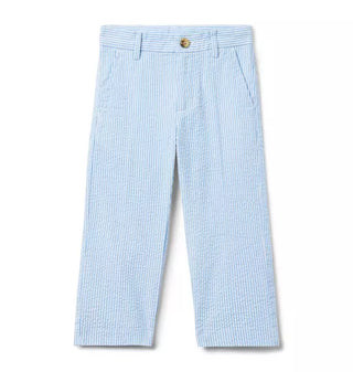 Janie & Jack Blue Seersucker Suit