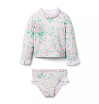 Janie + Jack Pink Floral Rashguard