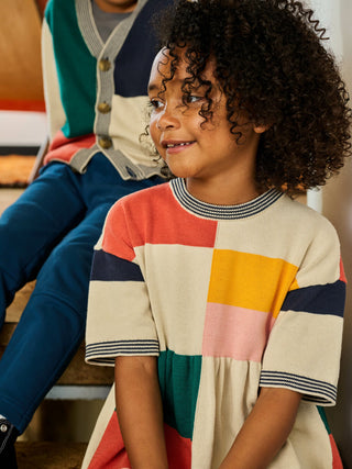 Tea Collection Colorblock Sweater Dress