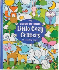 Ooly Little Cozy Critters Color-In' Book