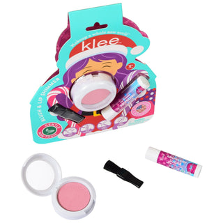 Crystal Glow Newport Whisper natural mineral blush and Raspberry Sugar lip shimmer