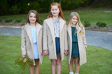 Pleat Collection Camel Feeney Coat - Camel