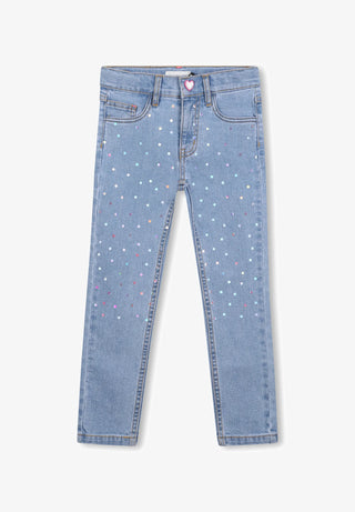 Girls Slim Fit Denim Pants