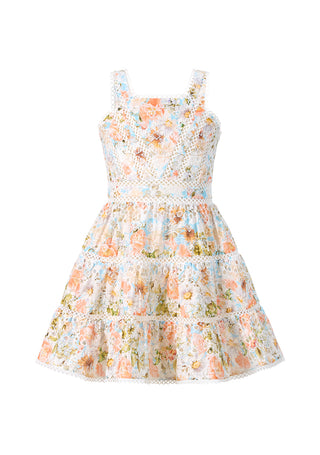 Marlo Kids Daphne Embroidered Mini Dress