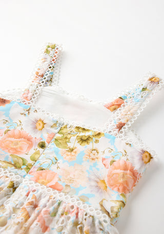 Marlo Kids Daphne Embroidered Mini Dress