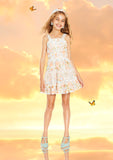 Marlo Kids Daphne Embroidered Mini Dress