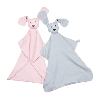Mini Stripe Dog Lovey + Paci Clip - Pistachio