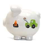 Ceramic Piggy Bank - Digger Dump Truck